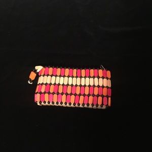 Small Wooden Bead Clutch